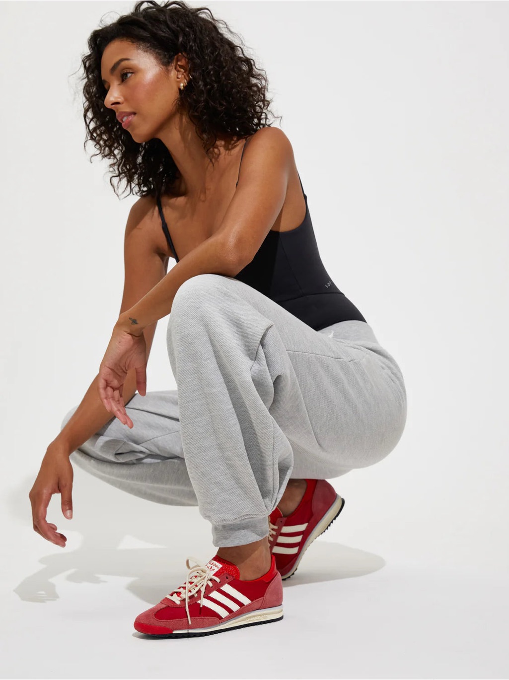 Left On Friday Field Day Sweatpant Heather Grey Size Small High Rise Barrel Leg — image 2 of 8